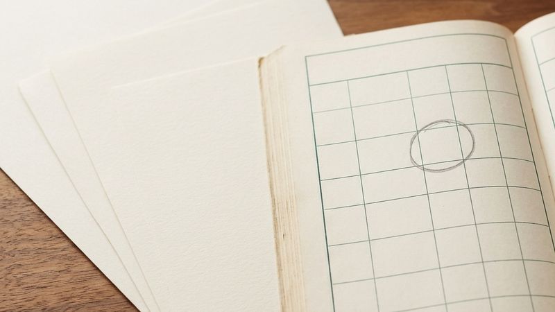 Three record sheets merging into one ledger with one empty cell circled.